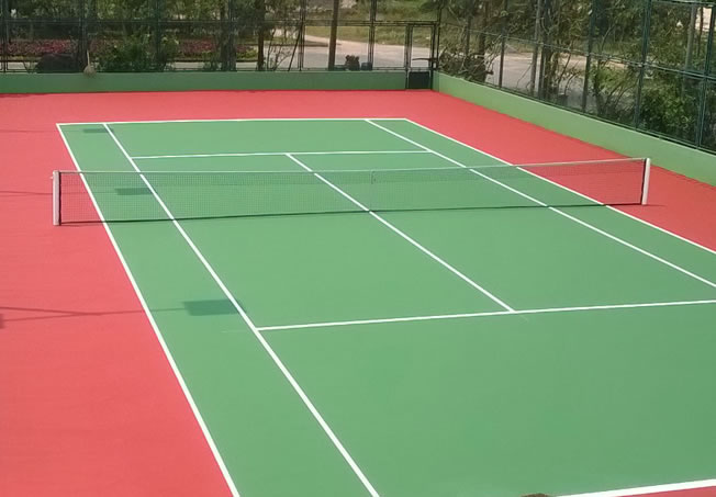thi công xây dựng bề mặt sân tennis